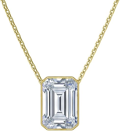 1.00 carat - 5 carats | IGI Certified Lab-Grown Diamond Bezel-Set Pendant Necklace, Adjustable