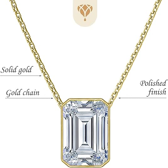 1.00 carat - 5 carats | IGI Certified Lab-Grown Diamond Bezel-Set Pendant Necklace, Adjustable