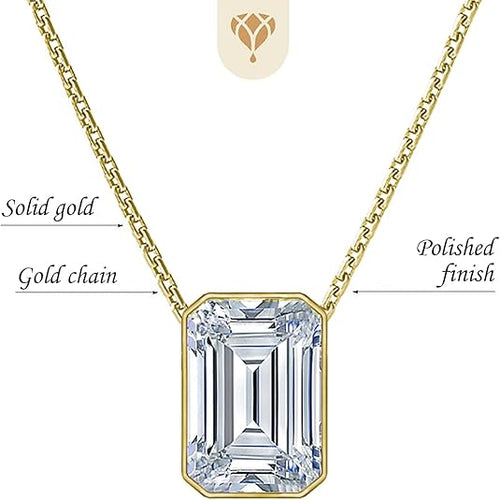 1.00 carat - 5 carats | IGI Certified Lab-Grown Diamond Bezel-Set Pendant Necklace, Adjustable